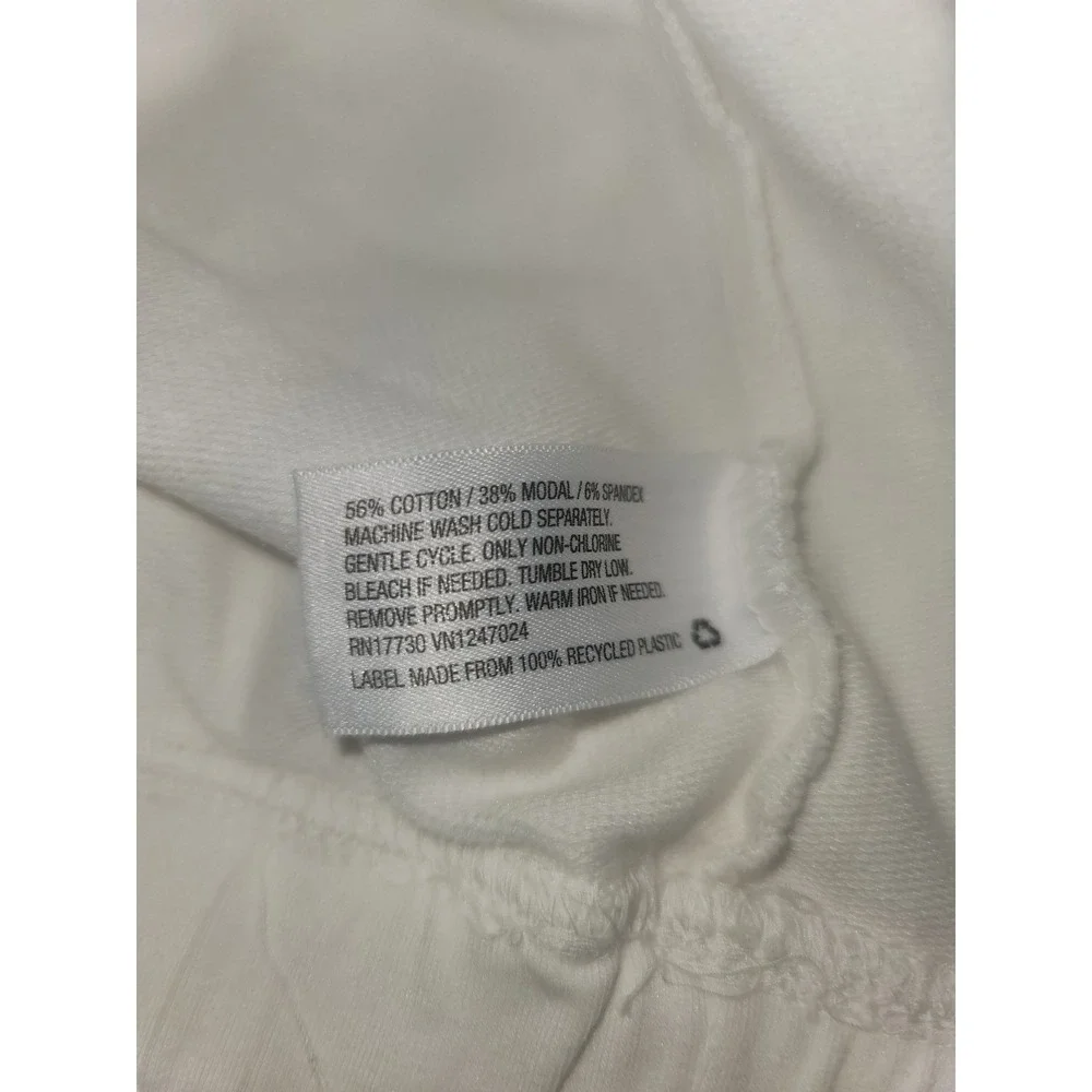 Joy Lab Sweatshirt with Waistband Blue and White - Picture 8 of 9